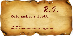 Reichenbach Ivett névjegykártya